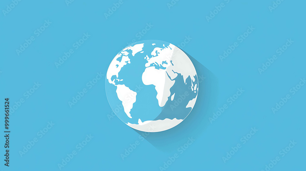 Simple illustration of the Earth on a blue background. Simple illustration of the Earth on a blue background.