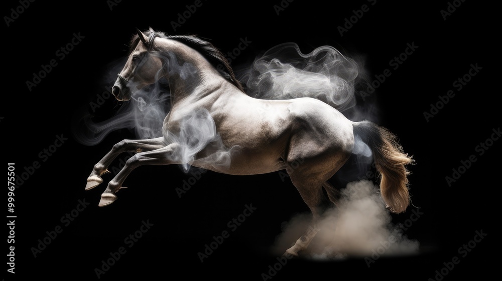 smoke motif and animals smoke motif and animals