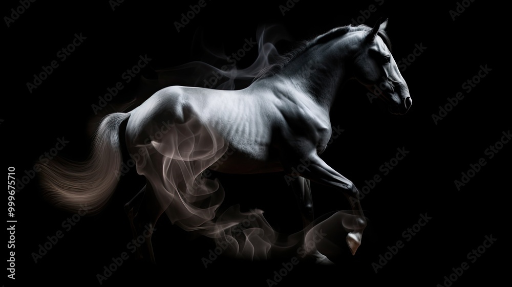 smoke motif and animals smoke motif and animals