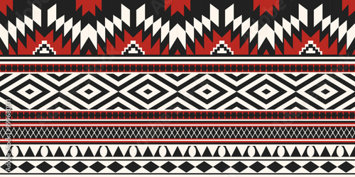Ethnic geometric pattern, seamless pattern of the Navajo tribe. Native American ethnic. Seamless vector pattern ethnic, seamless Mexican rug, woven carpet. Folk embroidery, Bohemian, Aztec style.