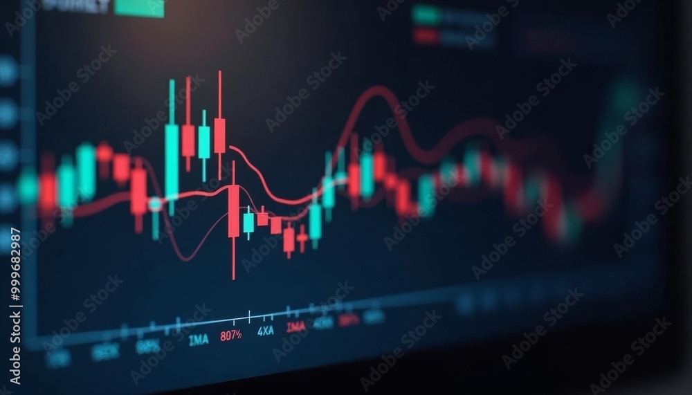 Dynamic financial data on a digital screen Dynamic financial data on a digital screen