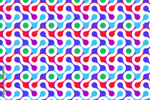 Colorful Seamless Geometric Pattern   