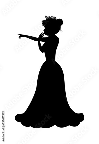 Cute Princess Silhouette