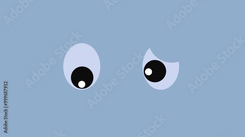 cartoon eye blue