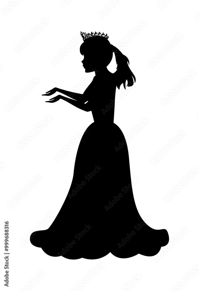 Cute Princess Silhouette