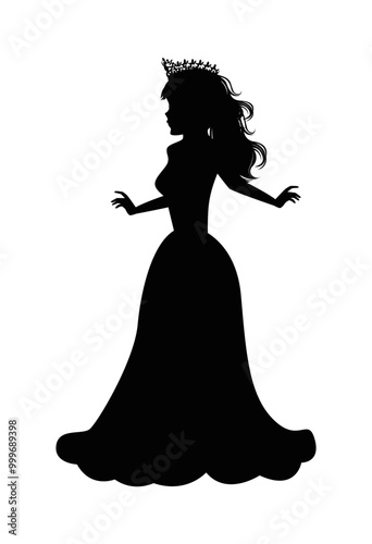 Cute Princess Silhouette