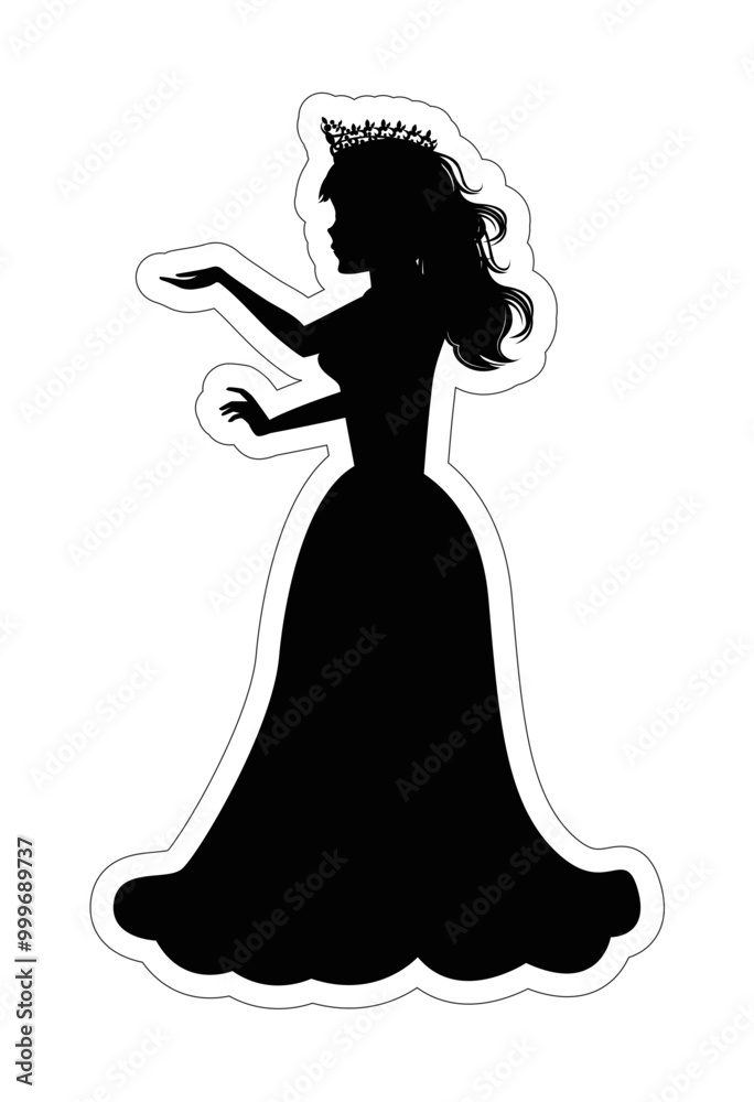 Cute Princess Silhouette