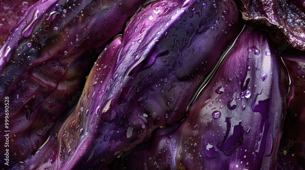 Obraz premium A close-up shot of various purple vegetables