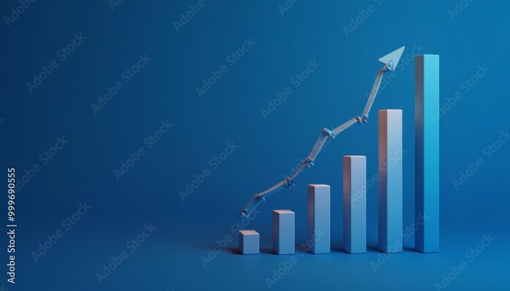 Fototapeta premium Shooting for the stars A visual metaphor for ambitious goals and growth