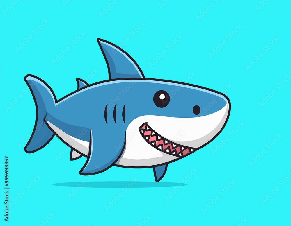 Cute shark mascot vector Cute shark mascot vector