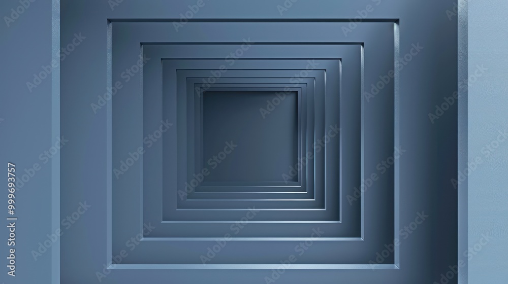 Abstract 3D Square Tunnel Design Abstract 3D Square Tunnel Design
