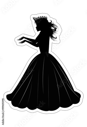 Cute Princess Silhouette