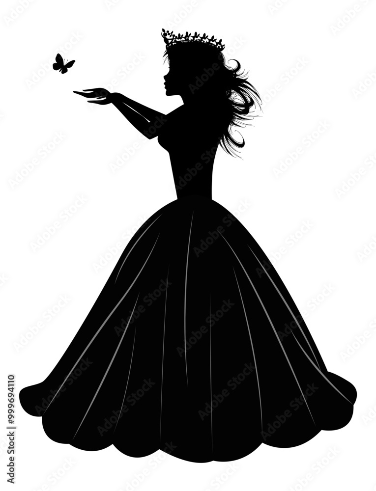 Cute Princess Silhouette