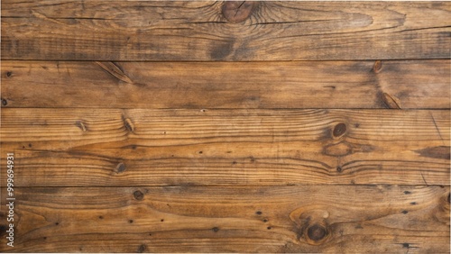 Close-up of a vintage wooden plank showcasing natural texture, cracks, and knots in warm, earthy tones.
