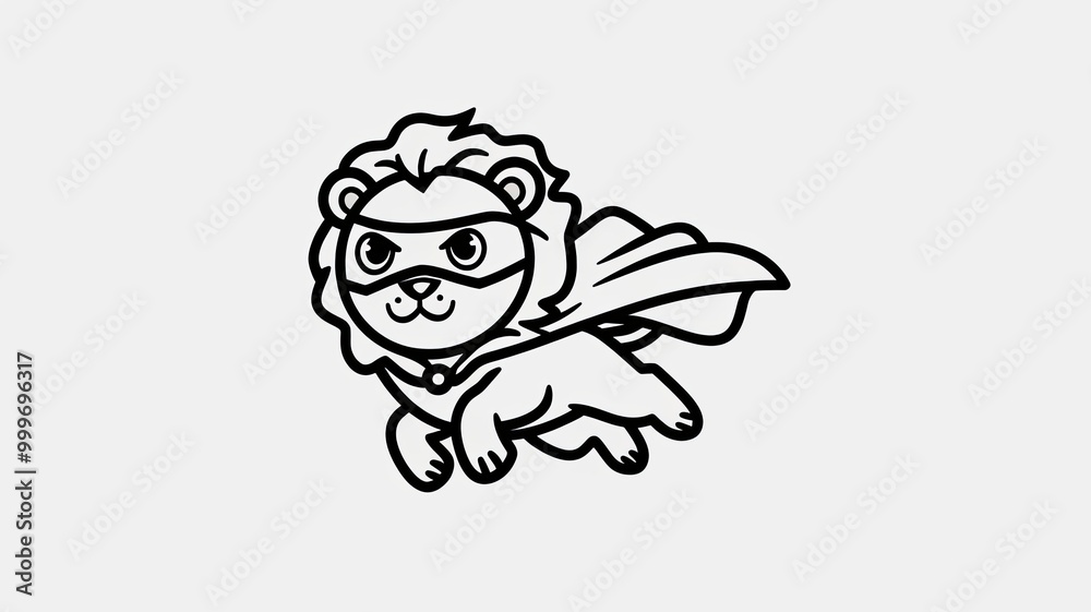 cute super hero lion flying Generative AI
cute super hero lion flying Generative AI