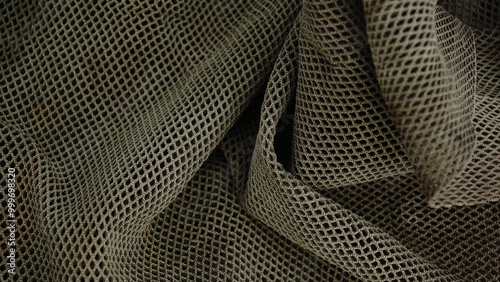 fabric with wavy net texture as a background photo