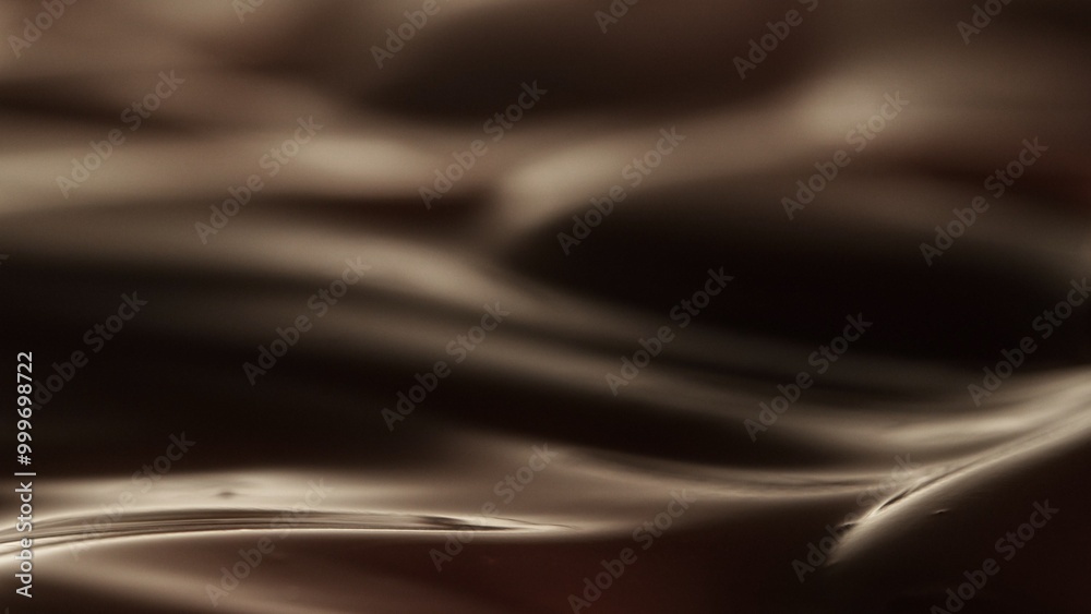 Macro Shot of Hot Melted Chocolate in Close-up. Macro Shot of Hot Melted Chocolate in Close-up.