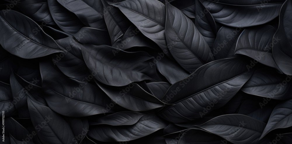 closeup nature view Black leaf and palms background. Flat lay, dark nature concept, tropical leaf closeup nature view Black leaf and palms background. Flat lay, dark nature concept, tropical leaf