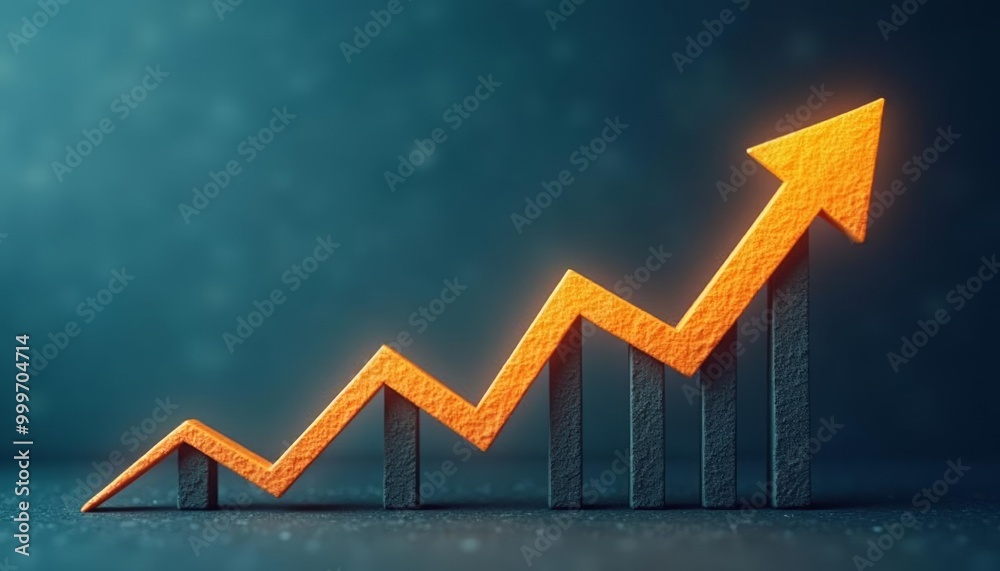 Obraz premium Ascending to Success The Power of Growth