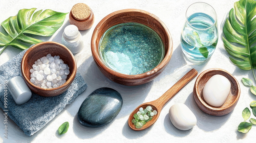 Spa Day Essentials:  Natural Beauty Products and Treatments.