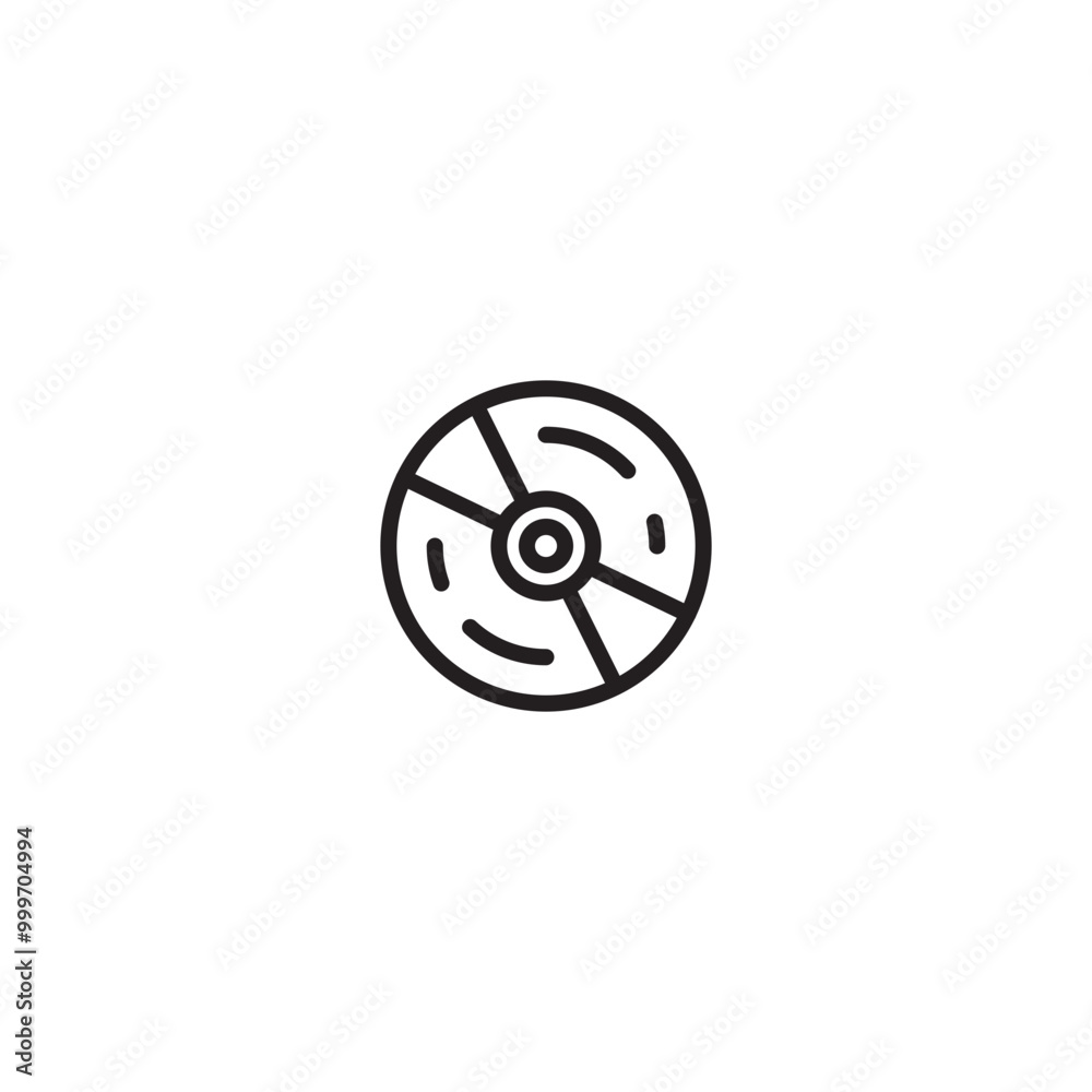 DVD disc icon on white background. Drive cd vector graphic. Editable icon. DVD disc icon on white background. Drive cd vector graphic. Editable icon.
