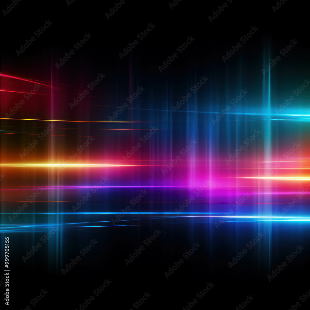 Glowing Digital Light Lines on Dark Background Glowing Digital Light Lines on Dark Background