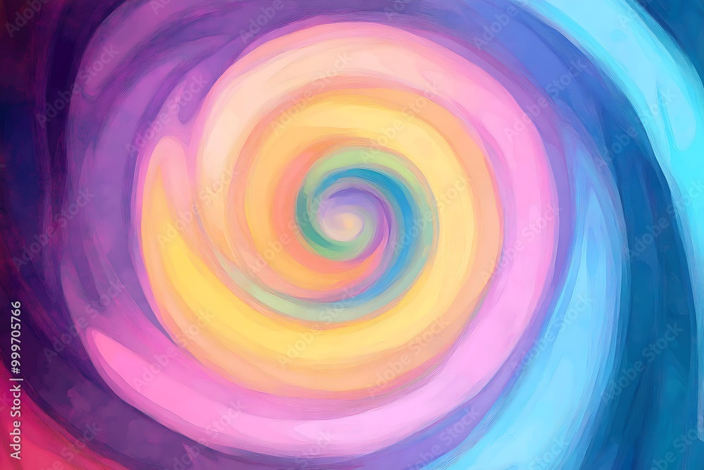 Background illustration of a spiral in which colorful inks intermingle Background illustration of a spiral in which colorful inks intermingle