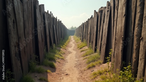 Historical trench pathway 