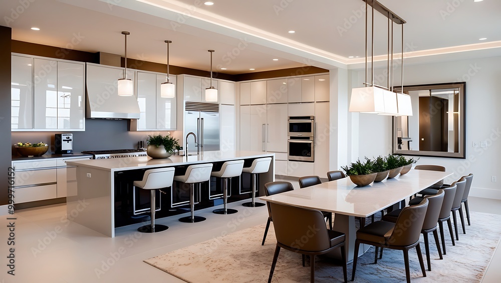 Fototapeta premium Beautiful living room in new traditional style luxury home