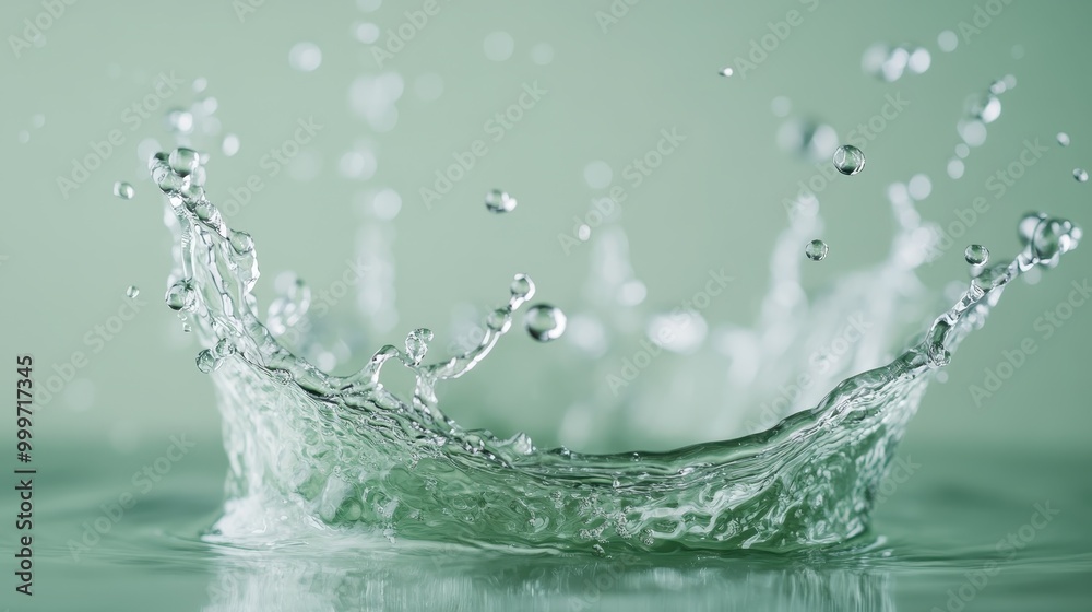 A captivating photograph capturing an energetic water splash mid-air with a green hue, exemplifying the beauty and dynamics of liquid motion in an artful manner. A captivating photograph capturing an energetic water splash mid-air with a green hue, exemplifying the beauty and dynamics of liquid motion in an artful manner.
