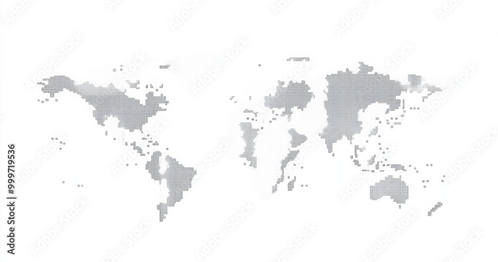 World Map Pixel Art. World Map Pixel Art.