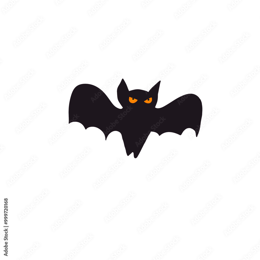 Obraz premium halloween cat with bats
