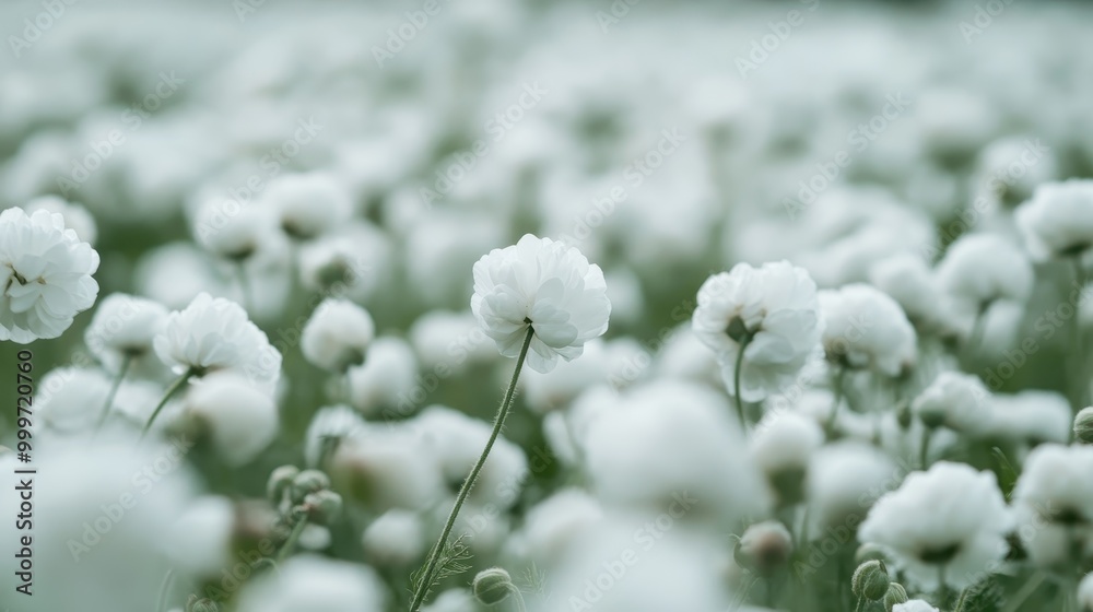 A serene depiction of white flowers arranged gracefully in a lush green field, bathed in soft, natural light, creating a peaceful and calming natural scene. A serene depiction of white flowers arranged gracefully in a lush green field, bathed in soft, natural light, creating a peaceful and calming natural scene.