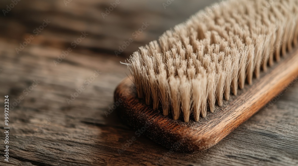 A focused close-up view highlighting the natural wooden bristles of a brush lying on a wooden surface, capturing the intricate texture and organic elements of the materials. A focused close-up view highlighting the natural wooden bristles of a brush lying on a wooden surface, capturing the intricate texture and organic elements of the materials.