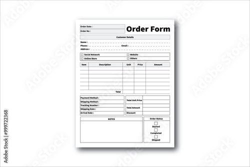 Order Form KDP Interior Design