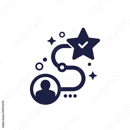 path to success icon on white