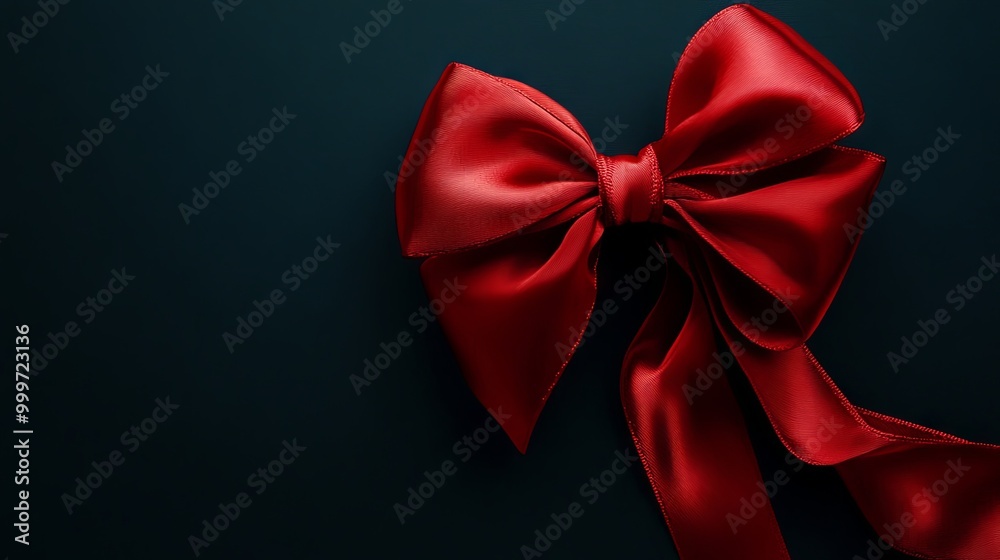 red ribbon bow