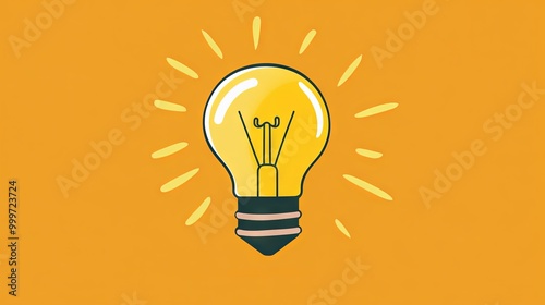 Illustration of a light bulb as a metaphor for genius ideas, highlighting the importance of innovation and strategic planning in marketing within a business context.