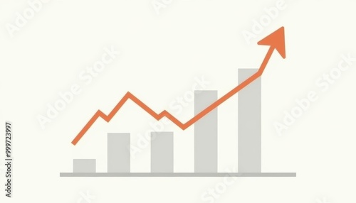  Increasing sales trend with a peak