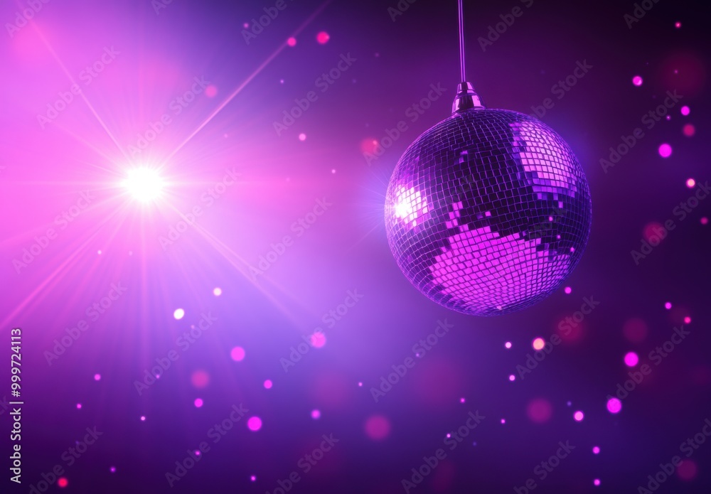 Purple Disco Ball. Purple Disco Ball.