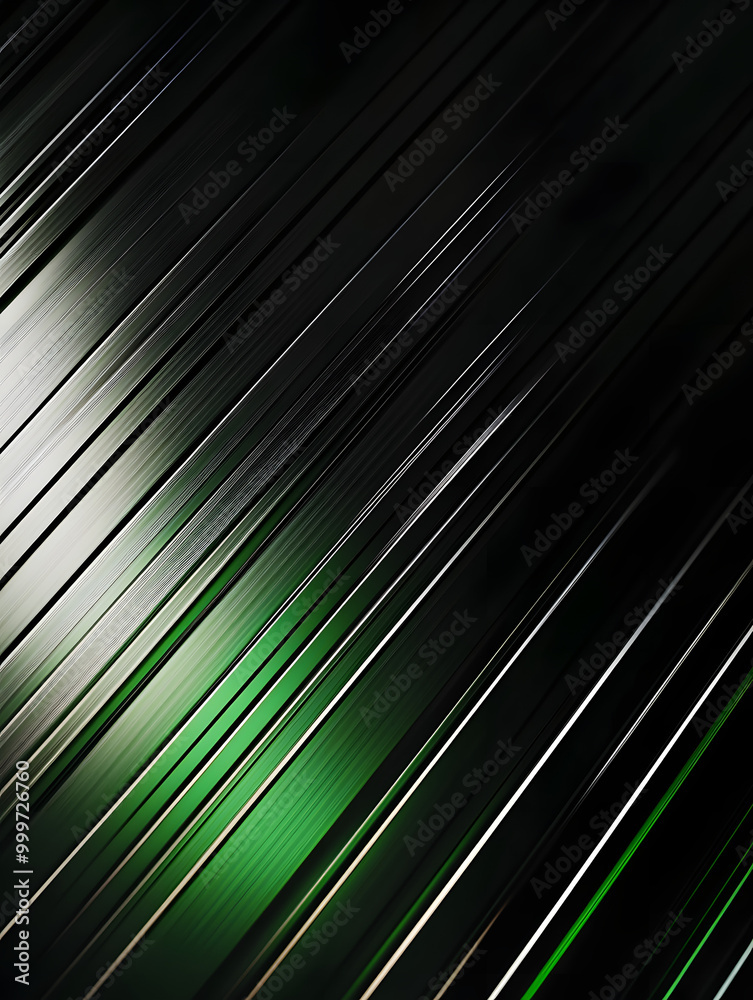 Obraz premium Black and green dark are light with the gradient is the Surface with templates metal texture soft lines tech gradient abstract diagonal background silver black sleek.