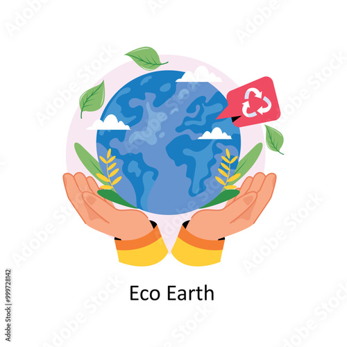 Eco Earth concept style illustration. EPS 10 File