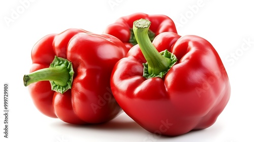 red pepper isolated on white background