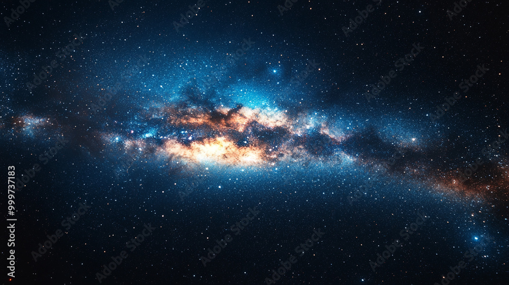 Fototapeta premium Mesmerizing abstract space background close up