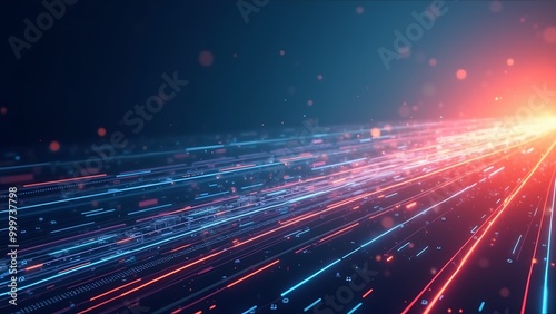 Abstract Modern Technology Lines Background