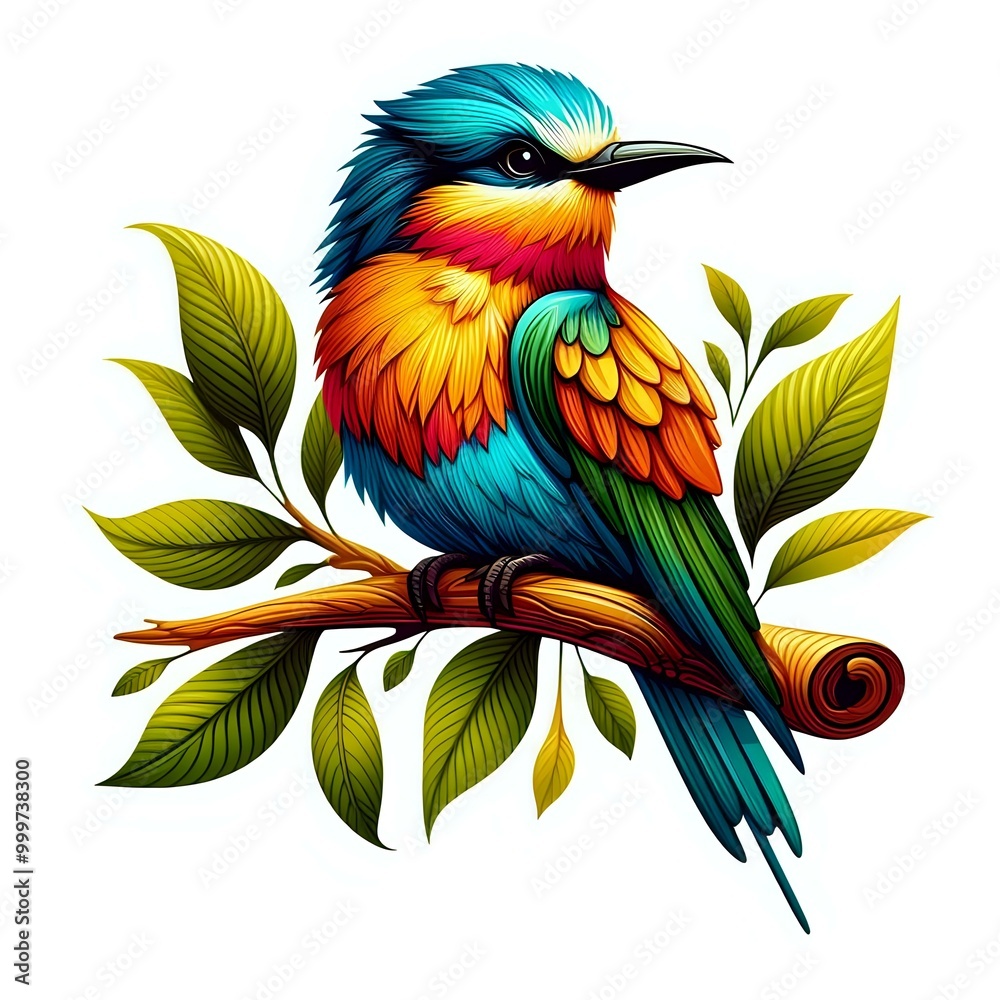parrot on a branch parrot on a branch