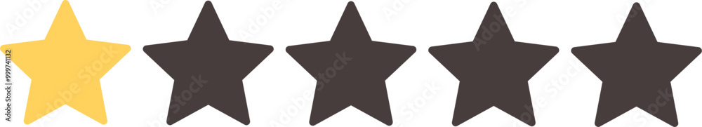 Rating star illustration Rating star illustration