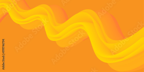 Soft Abstract Flowing Ribbons in Warm Orange and Yellow Tones – Ideal for Warm and Cozy Digital Art Projects. abstract background with waves