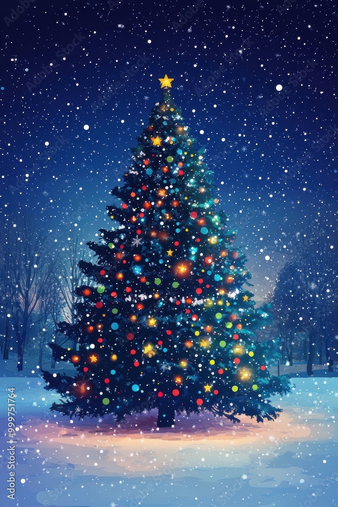 Christmas Tree Night. Christmas Tree Night.