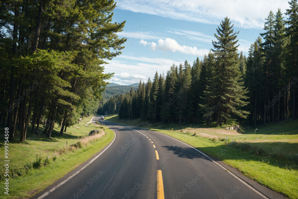 Obraz premium road in the forest